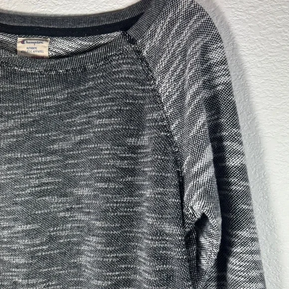 Champion Men's Charcoal Heather Long Sleeve Tee - Picture 3 of 8